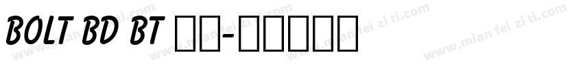 Bolt Bd BT 字体字体转换